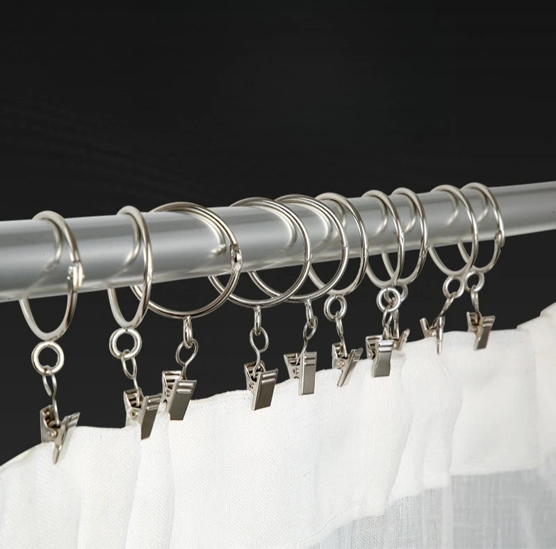 Premium Steel Curtain Clip Hooks