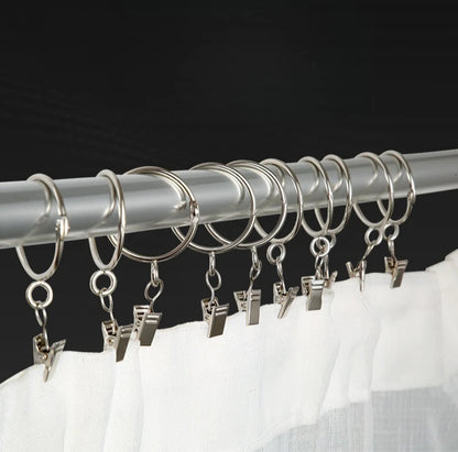 Premium Steel Curtain Clip Hooks