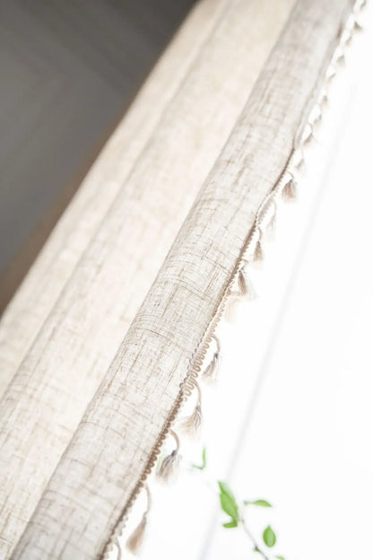 Boho Semi-Blackout Curtains with Tassels