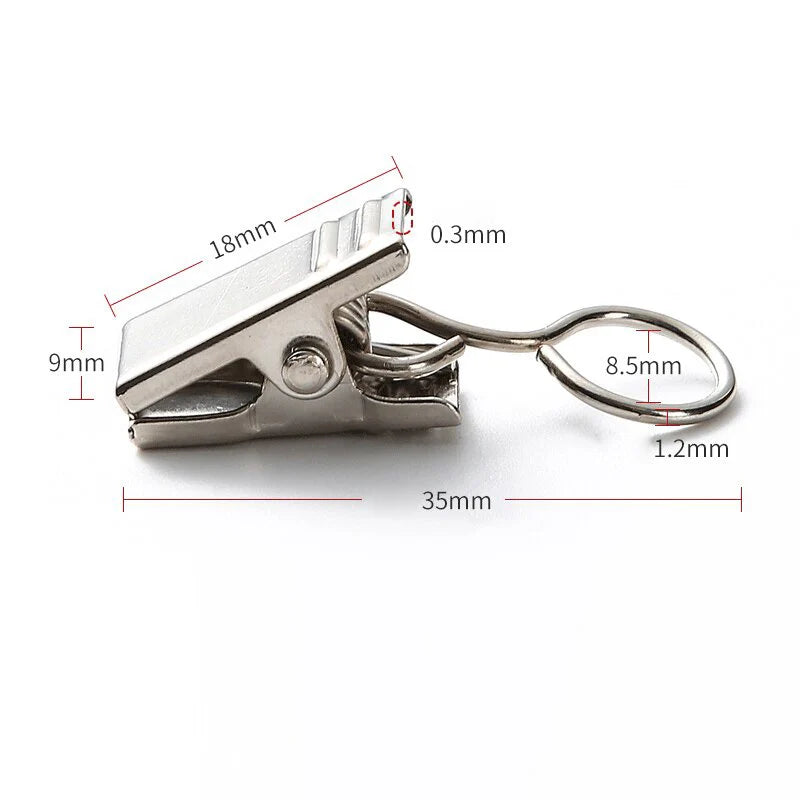 Premium Steel Curtain Clip Hooks