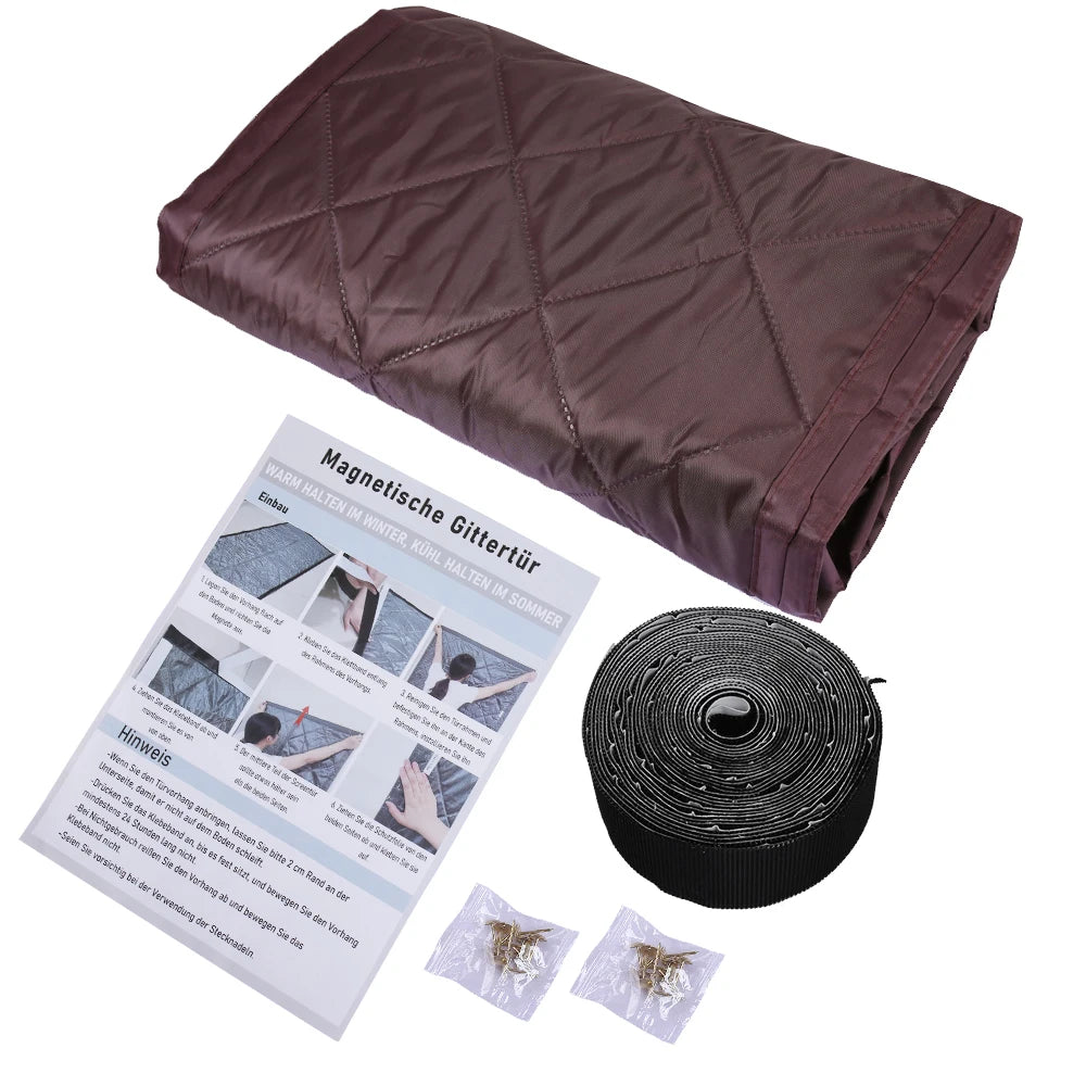 Magnetic Thermal Insulated Door Curtain