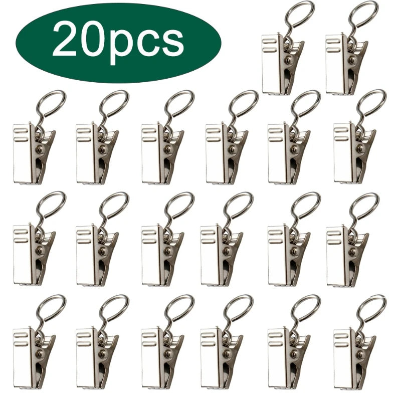 Premium Steel Curtain Clip Hooks
