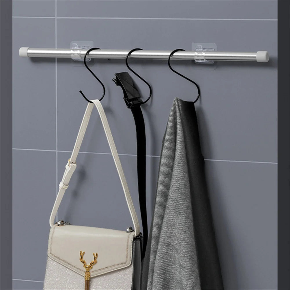Self-Adhesive Curtain Rod Clip Hooks