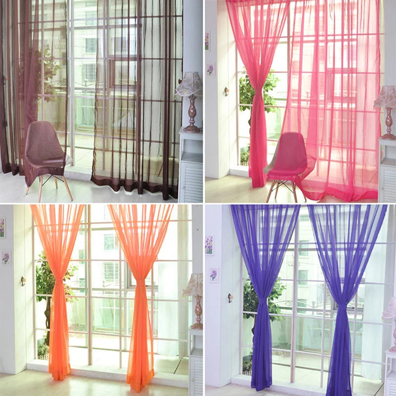 Transparent Gauze Sheer Curtains