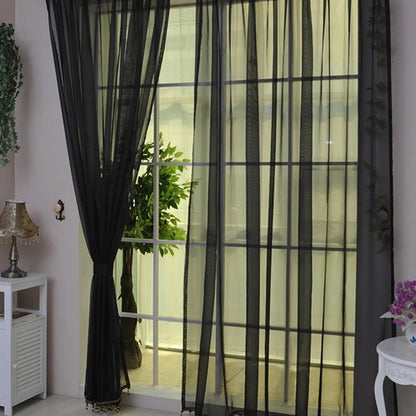 Transparent Gauze Sheer Curtains