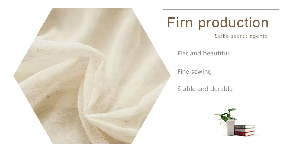 Japan Flax Linen Sheer Curtains