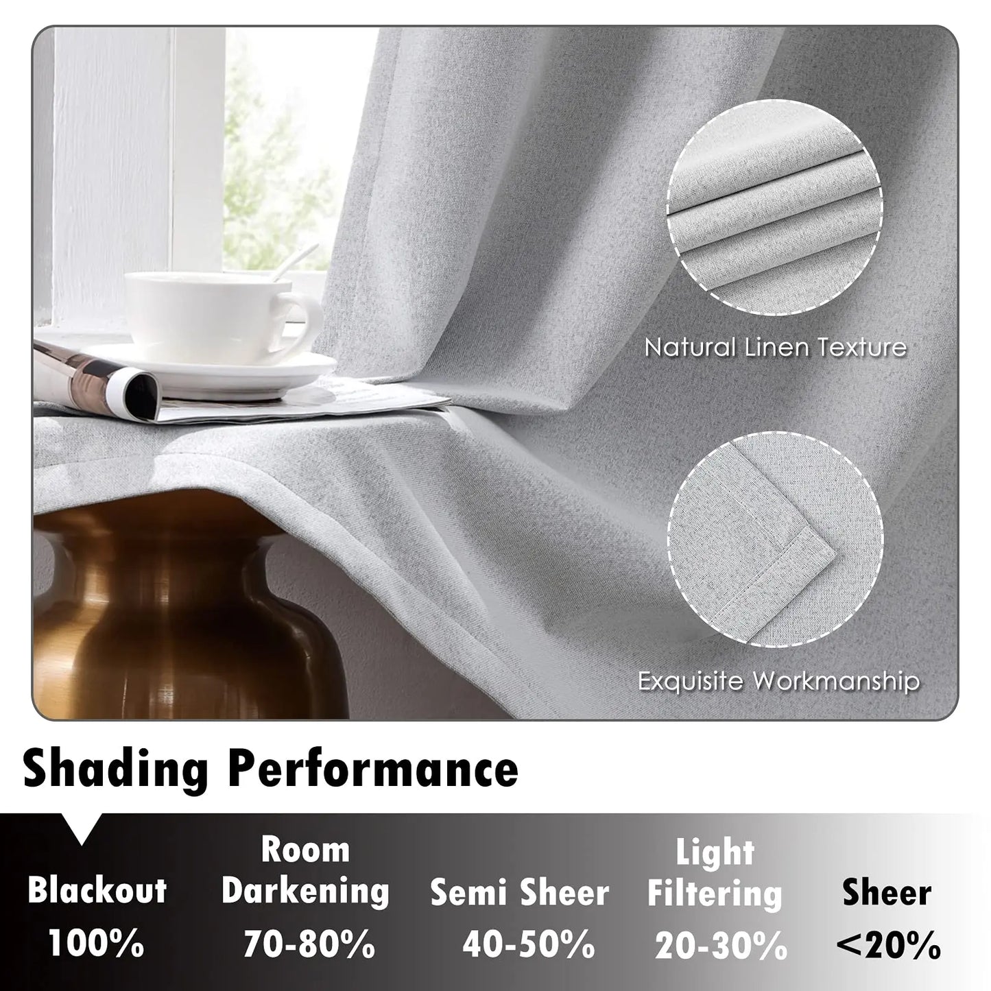 Extra Long Custom Blackout Curtains