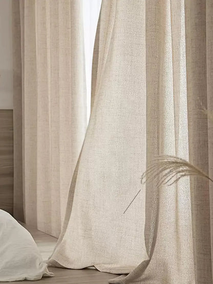 Japanese Linen Semi-Shading Curtains