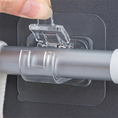 Self-Adhesive Curtain Rod Clip Hooks