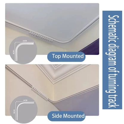 Self-Adhesive Silent Curtain Track