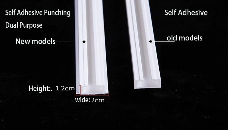 Self-Adhesive Silent Curtain Track