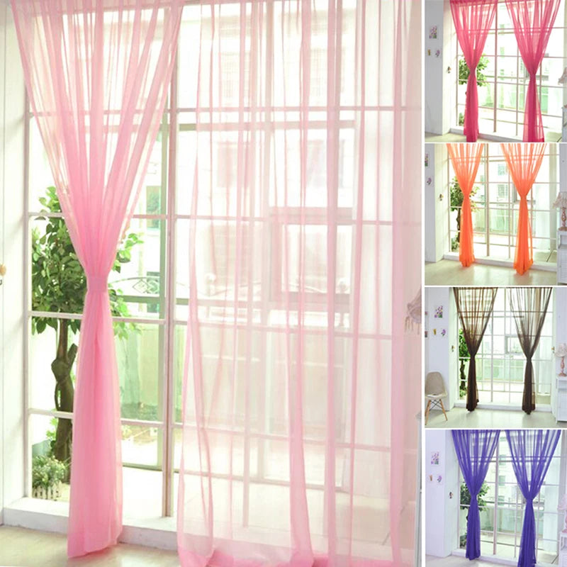 Transparent Gauze Sheer Curtains