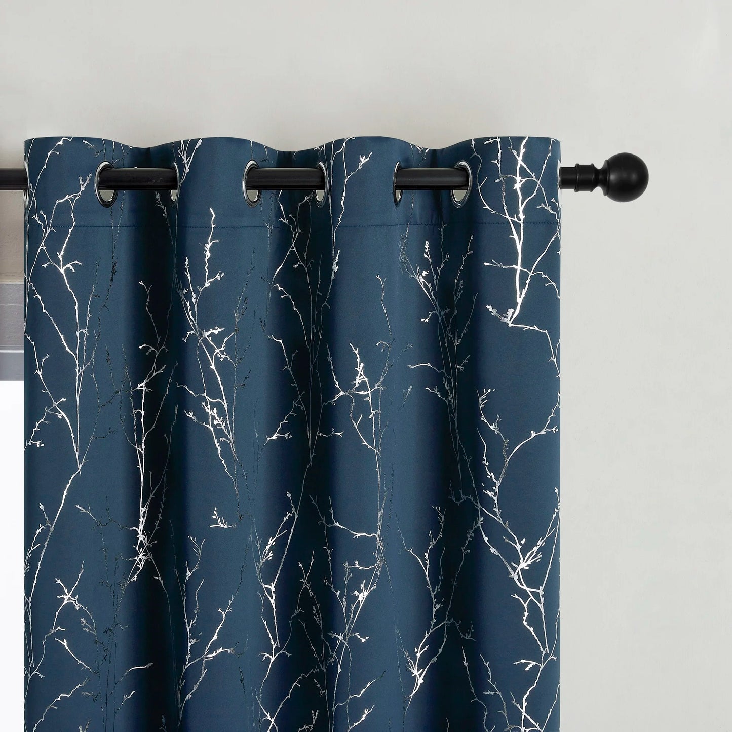 Grommet Blackout Curtains Tree Pattern