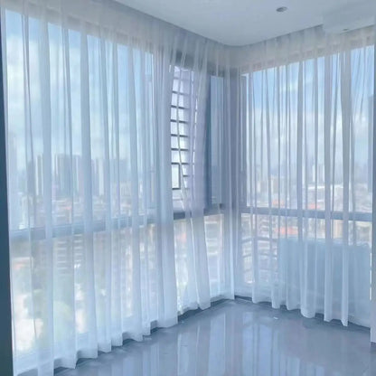 Custom White Sheer Curtains