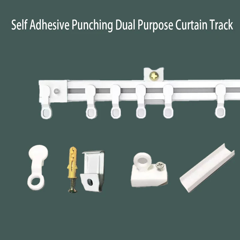 Self-Adhesive Silent Curtain Track