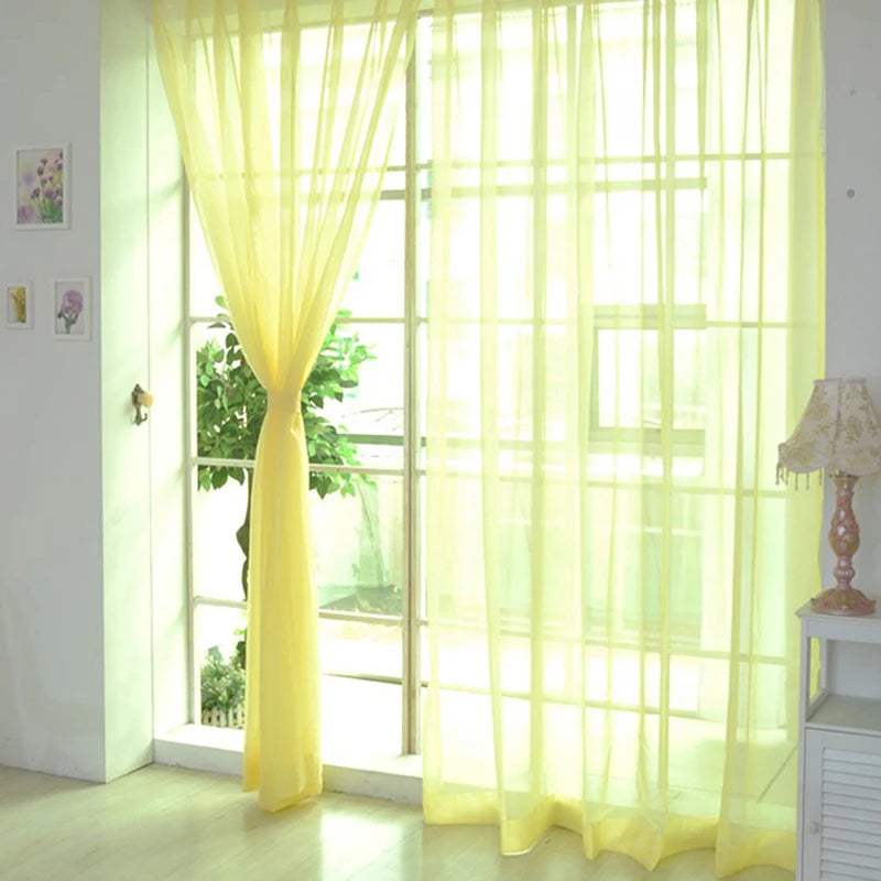 Transparent Gauze Sheer Curtains