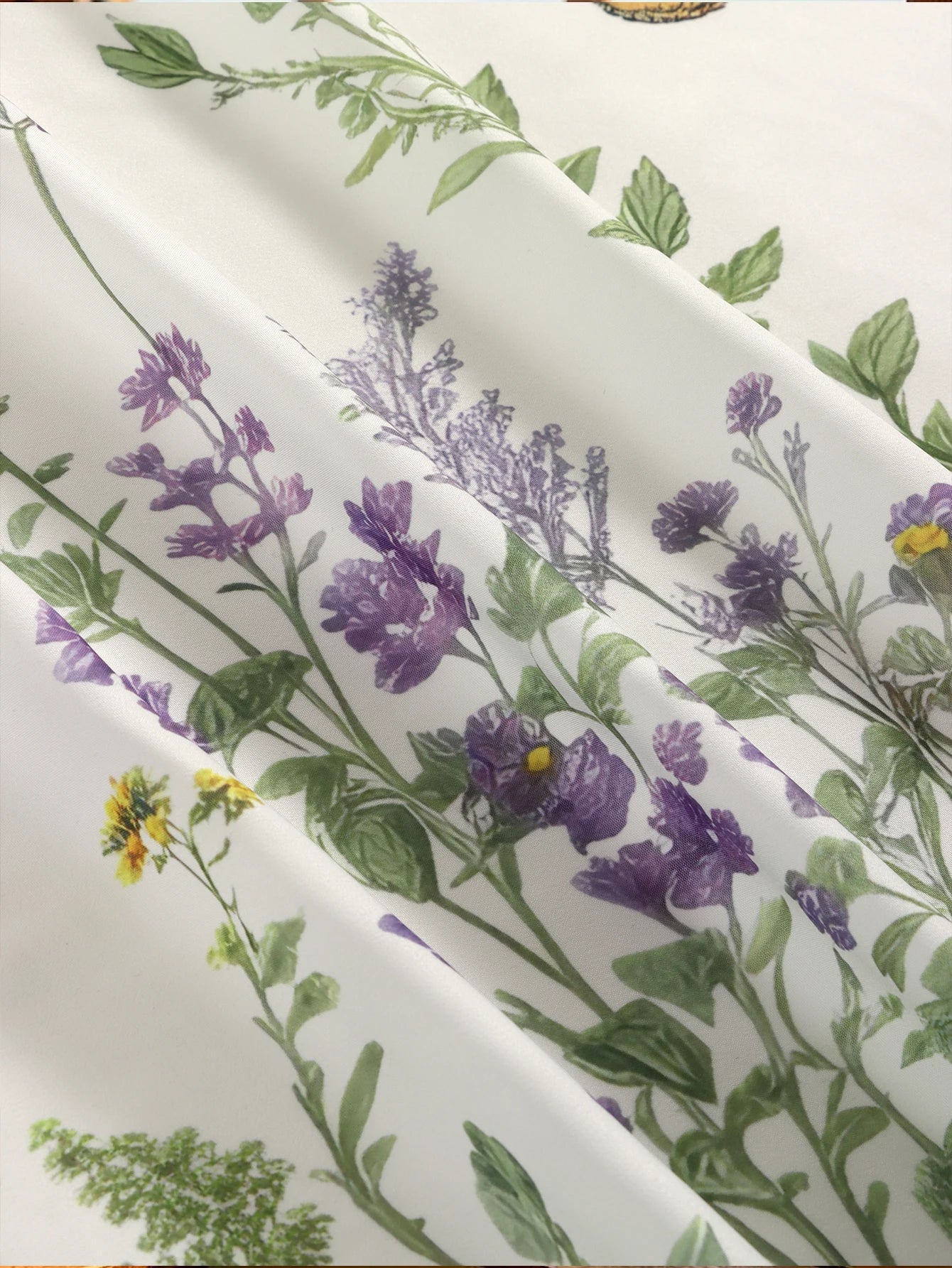 Butterfly Lavender Short Curtains