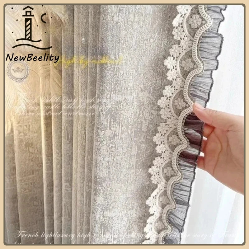 Chantilly Jacquard Chenille Lace Drape
