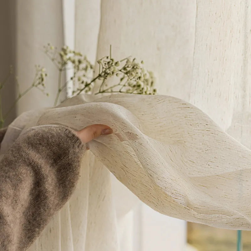 Linette S-Fold Linen Sheer Drape