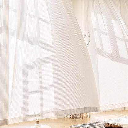 Kyoto Striped Chiffon Sheer Panel