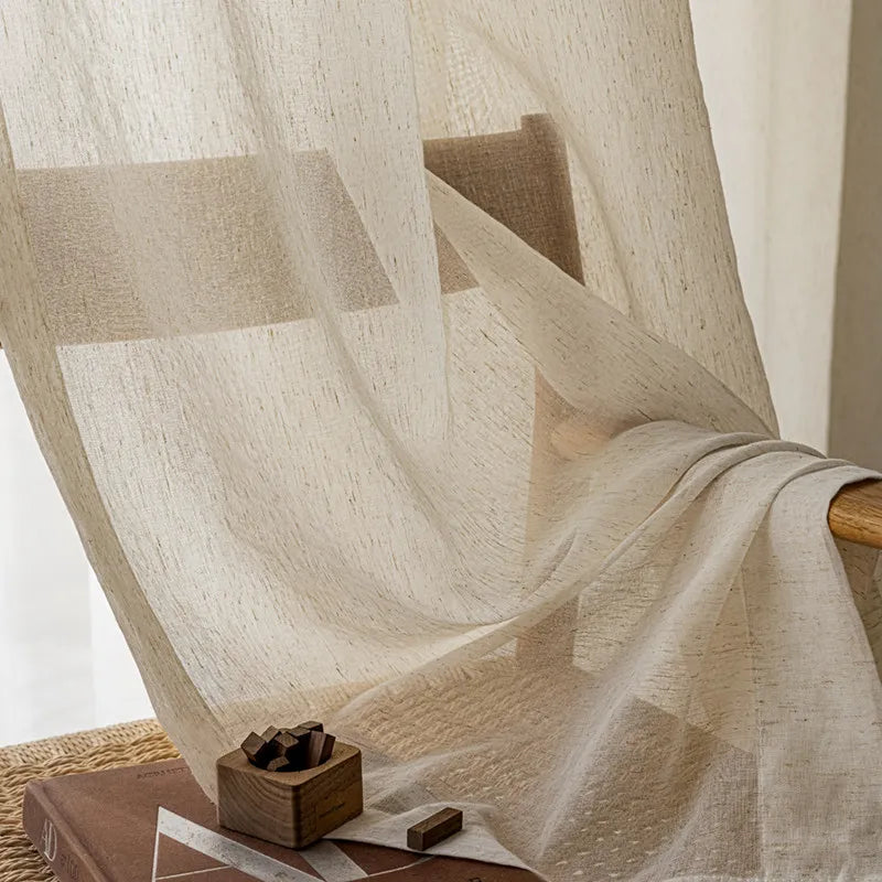 Linette S-Fold Linen Sheer Drape