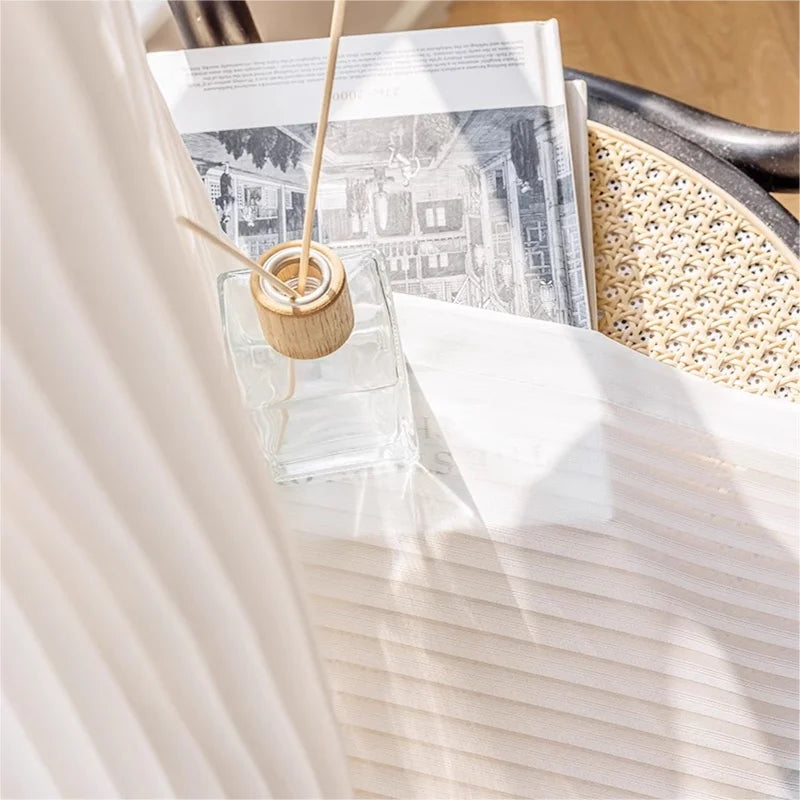 Kyoto Striped Chiffon Sheer Panel