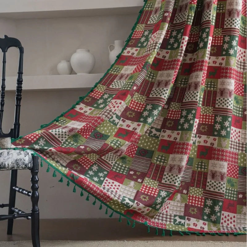 Yuletide Jacquard Holiday Drape