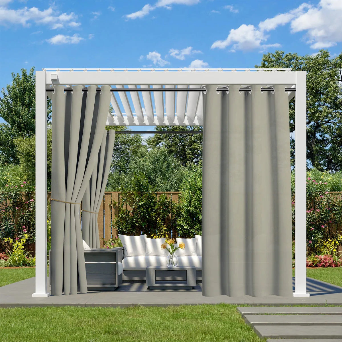 Pavilion Grommet Outdoor Curtain