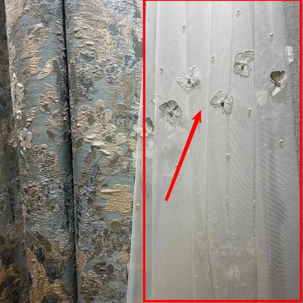 Belmont Embossed Embroidery Drapery