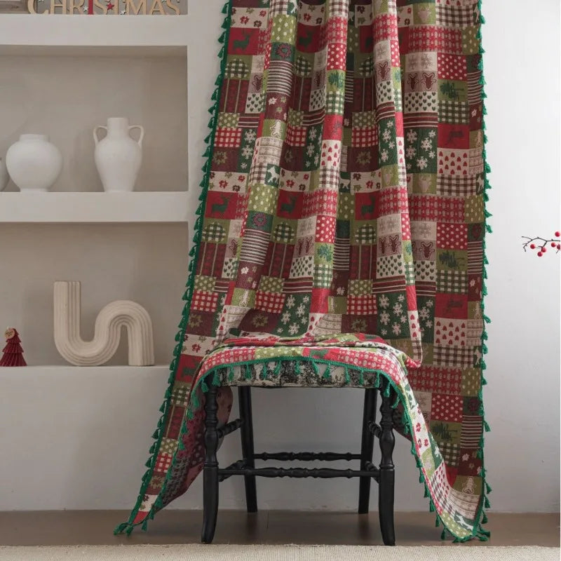 Yuletide Jacquard Holiday Drape