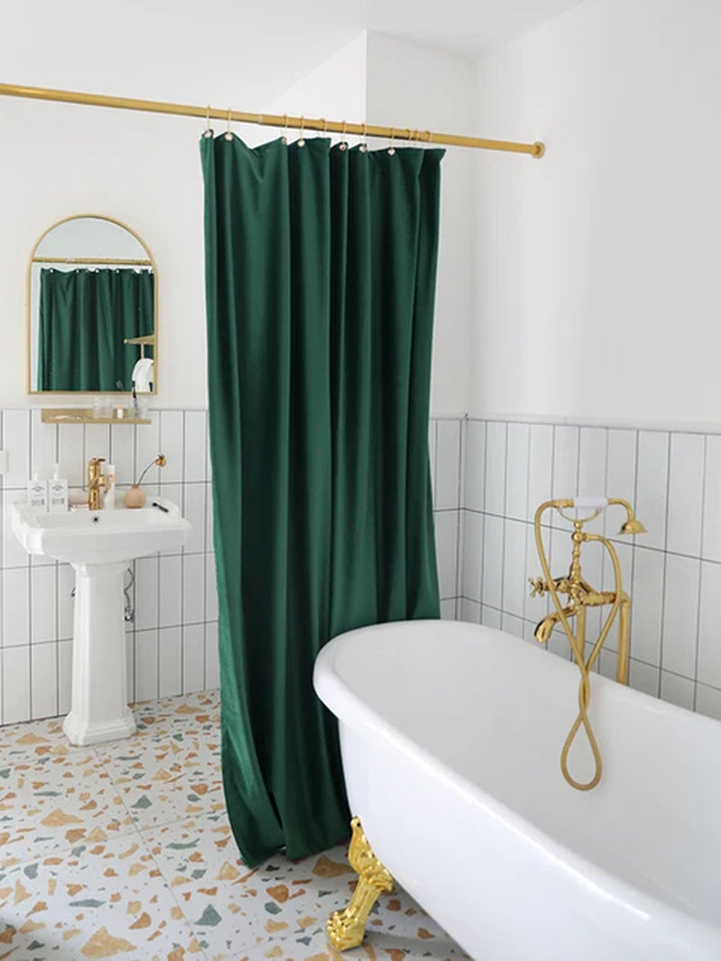 Nordique Velvet Shower Curtain Set