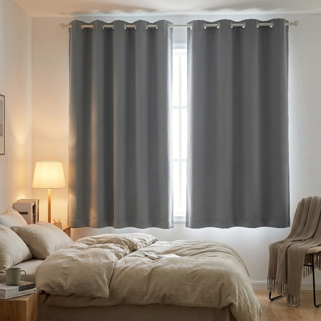 Modern Blackout Curtains Coated Lining