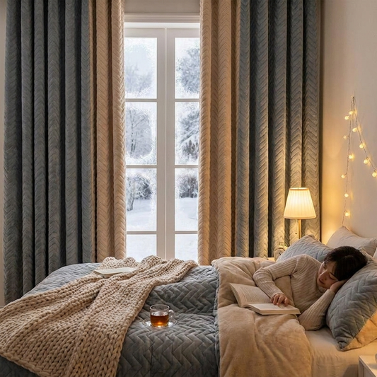 Soundproof Blackout Winter Curtains