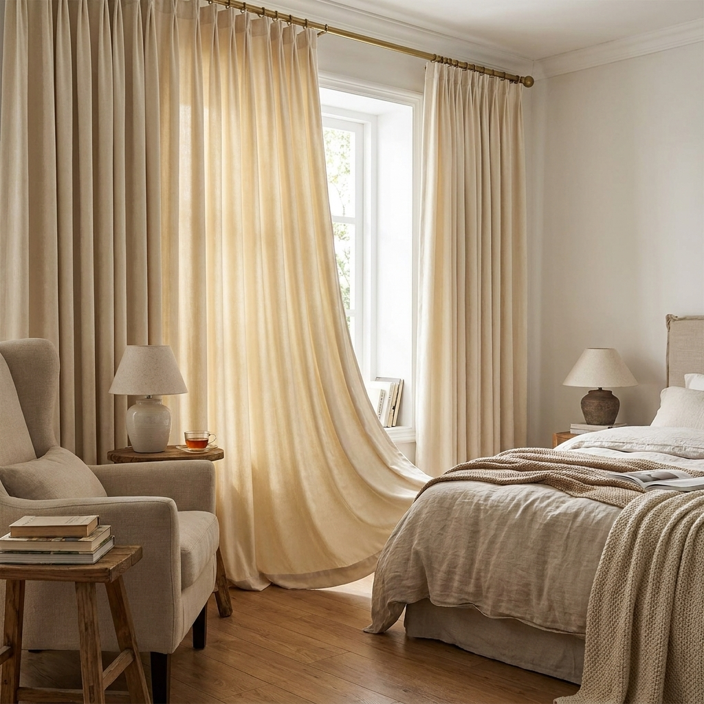 French Chenille Velvet Blackout Curtains