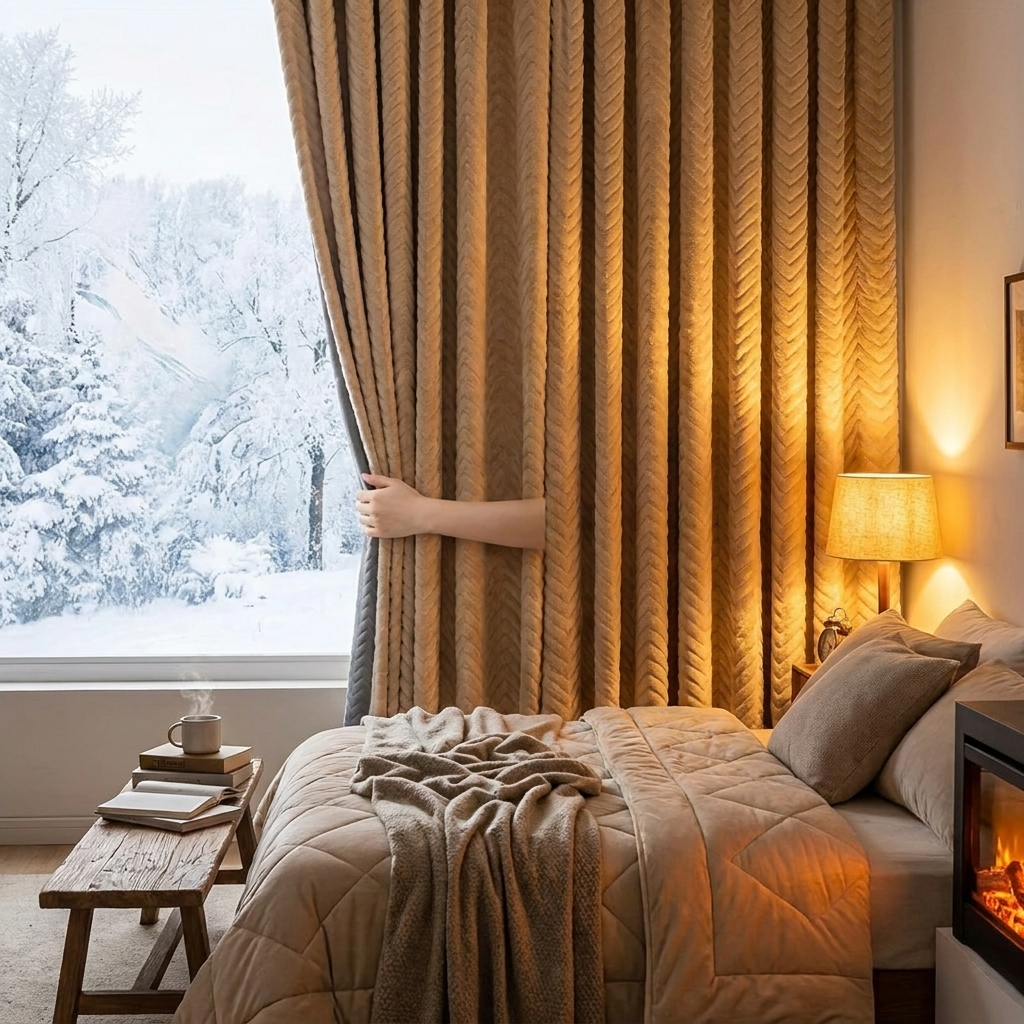 Thick Velvet Blackout Curtains