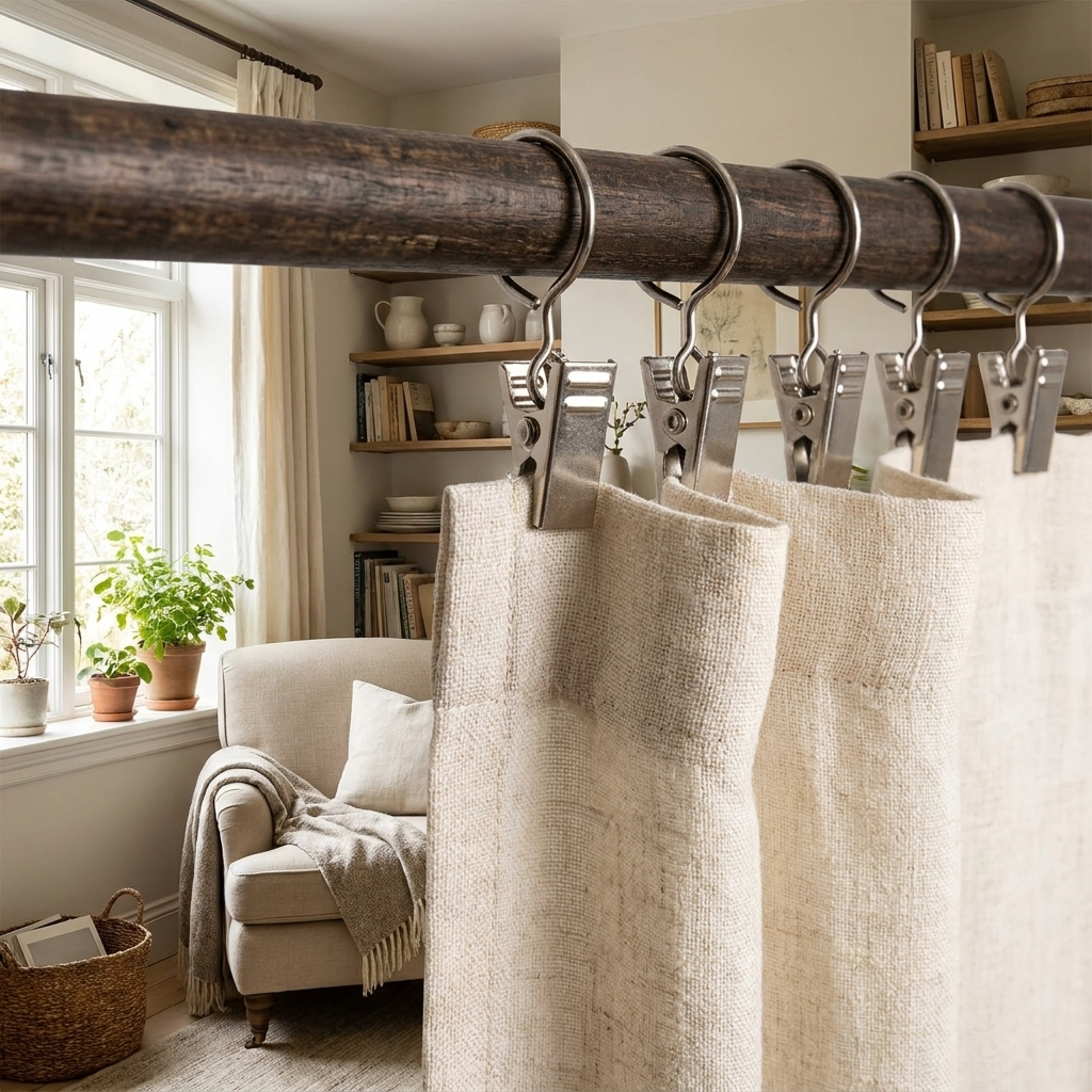 Premium Steel Curtain Clip Hooks