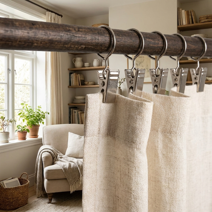 Premium Steel Curtain Clip Hooks