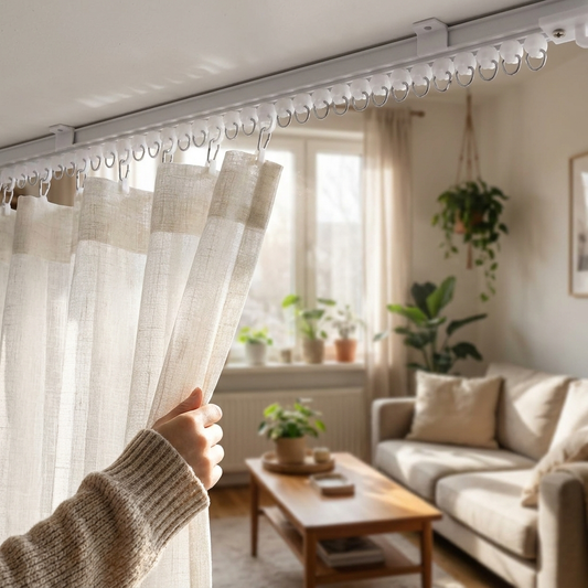 Self-Adhesive Silent Curtain Track