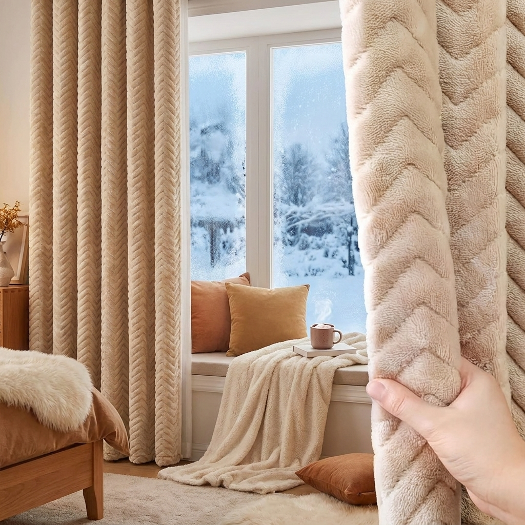 Thick Velvet Blackout Curtains